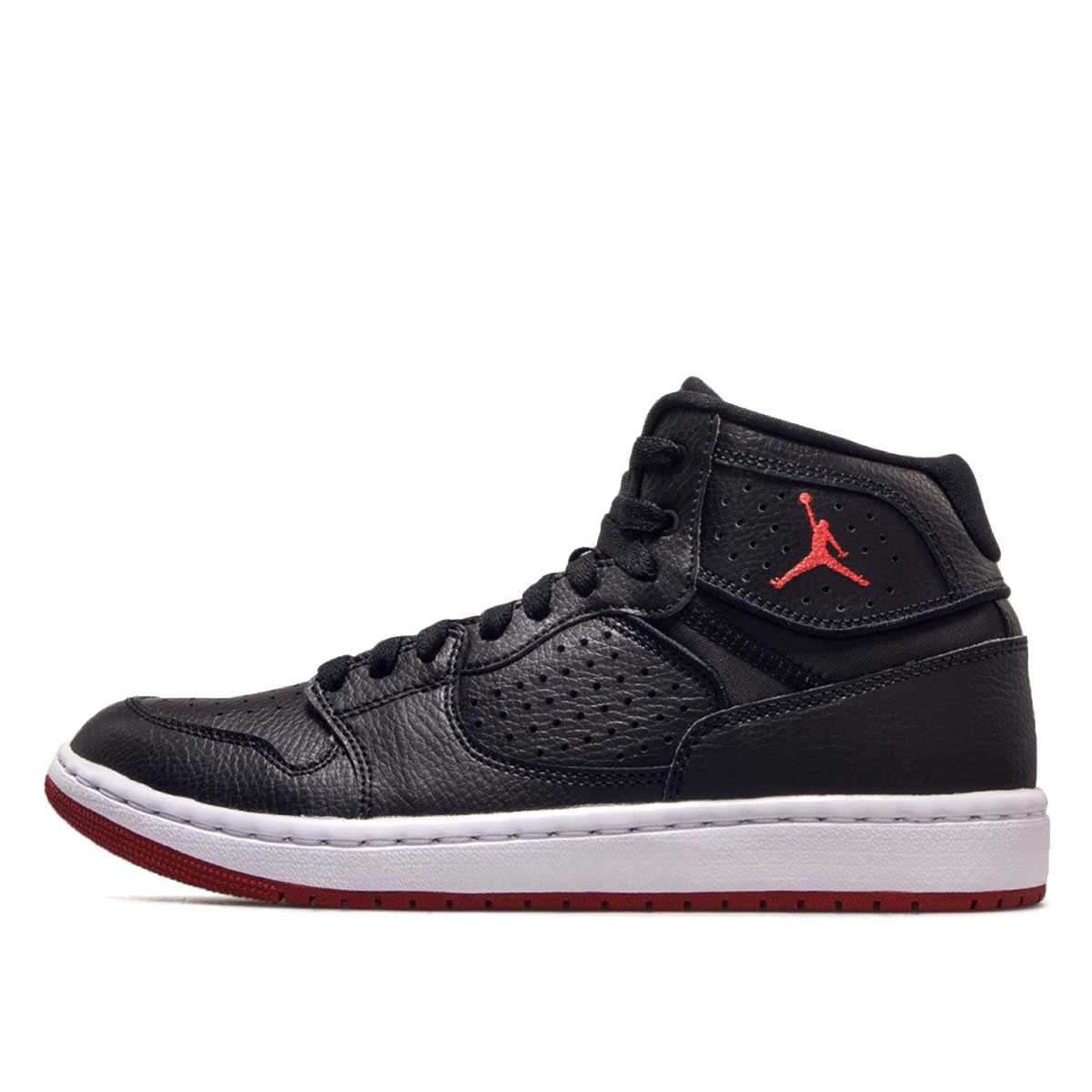 Air Jordan Access Bred (2019) BLACK/GYM RED/WHITE sneaker – authenticated on KLEKT