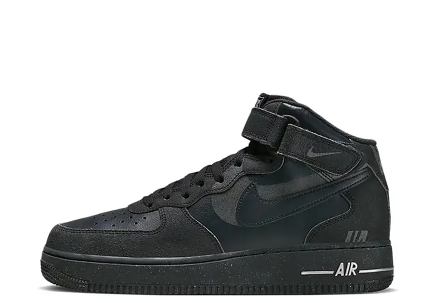 Nike Air Force 1 Mid Shadow Off Noir (2022) BLACK sneaker – authenticated on KLEKT