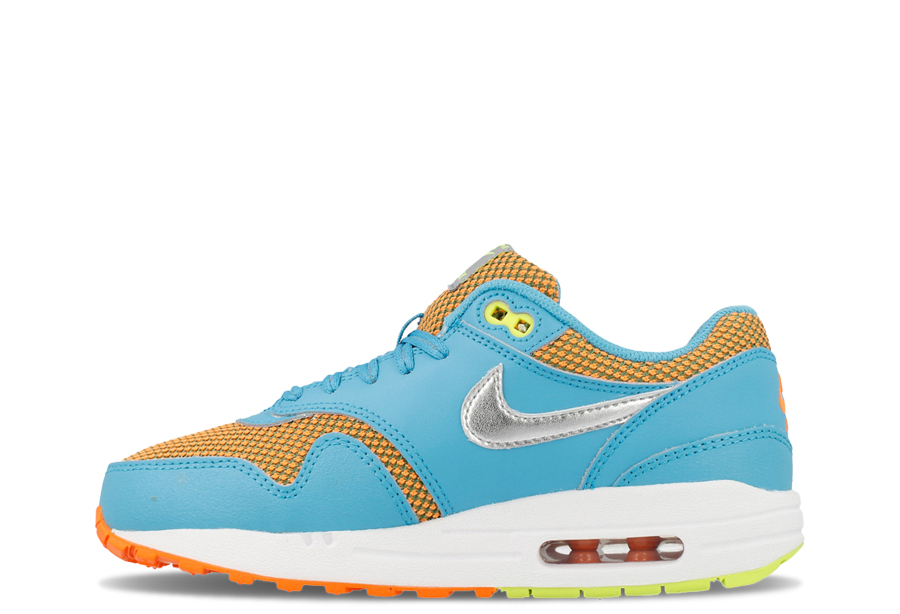 Nike Air Max 1 LE Gamma Blue (GS) (2014) Gamma Blue/Metallic Silver/Total Orange/Volt sneaker – authenticated on KLEKT