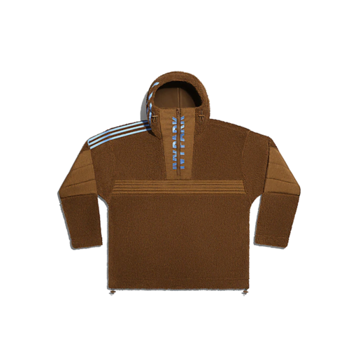 Adidas Ivy Park 1/2 Zip Branded Teddy Jacket (All Gender) Wild Brown (SS21)