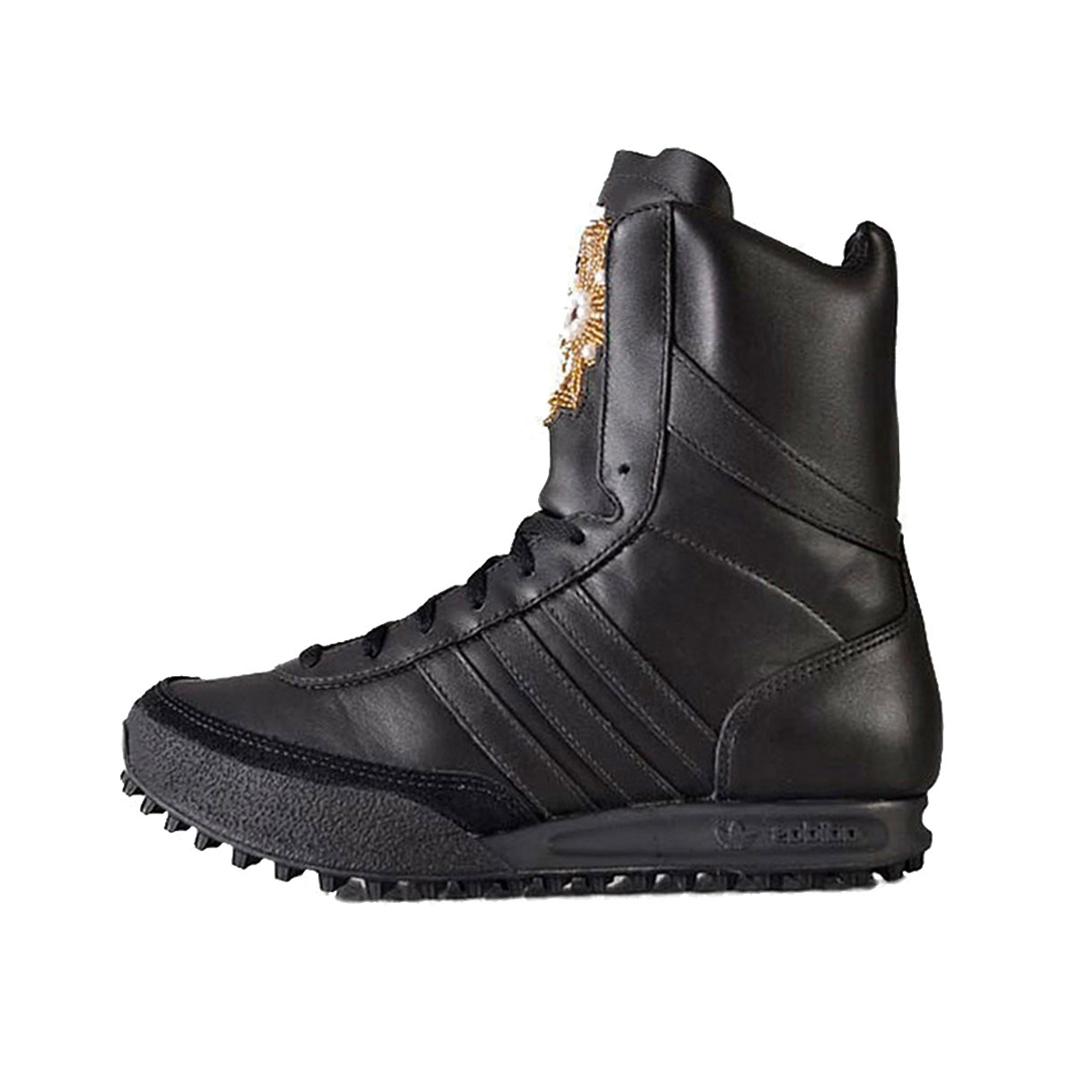 Adidas Jeremy Scott JS Cross Combat GSG9 (2010) Black/Black/Black sneaker – authenticated on KLEKT