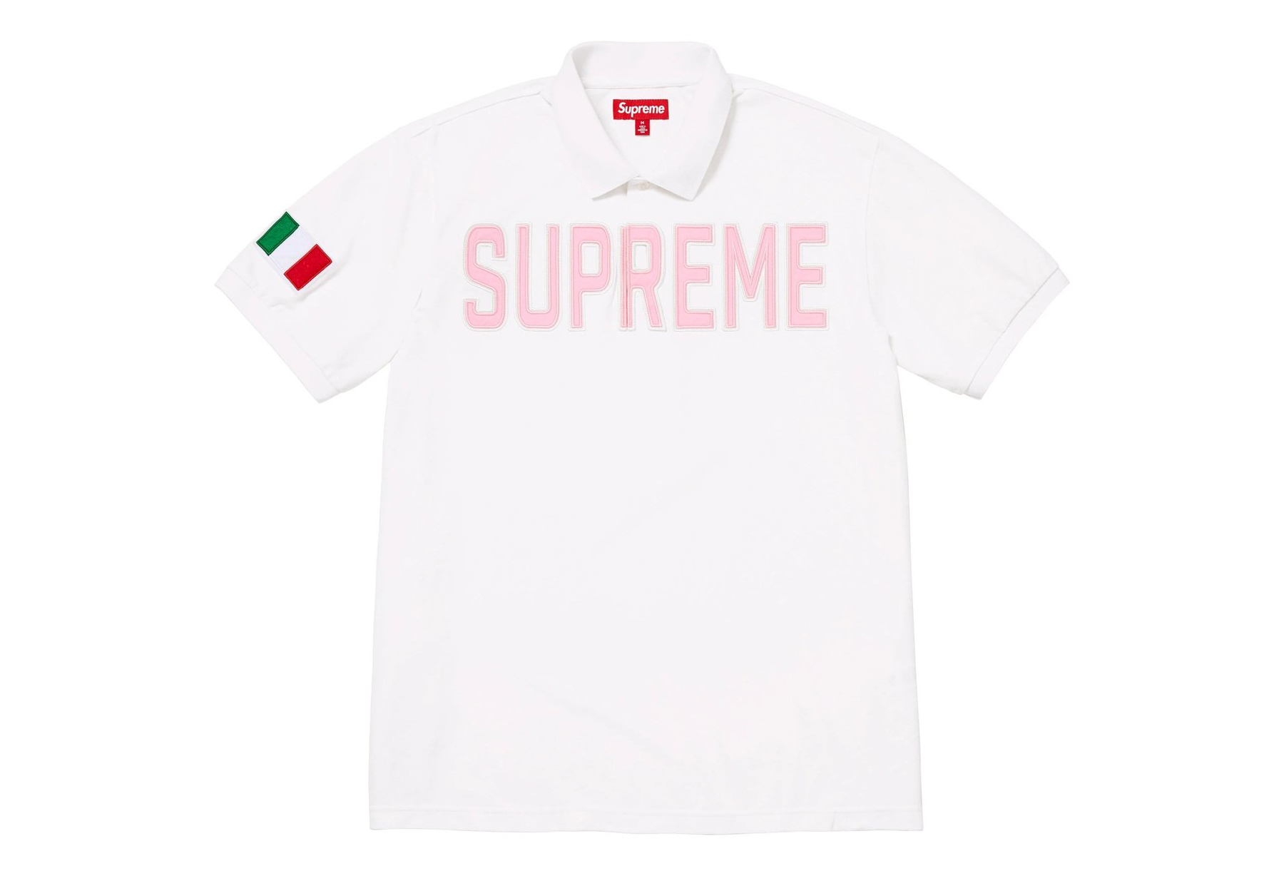 Supreme Twill Appliqué Polo 'Black' (FW25) | Supreme | KLEKT