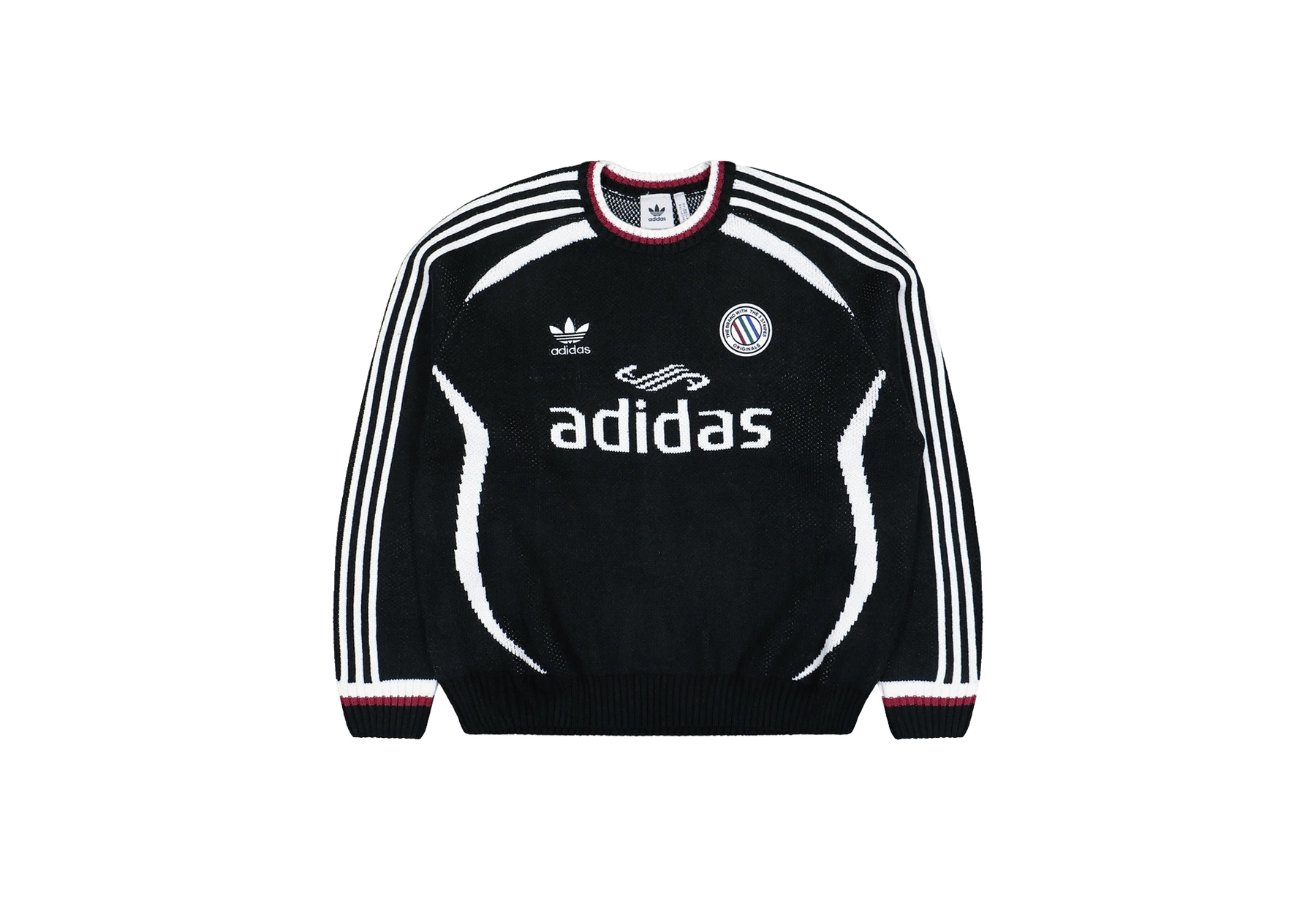 Adidas Adicolor Blokecore Crew 'Black' (2025) Black/White sneaker – authenticated on KLEKT