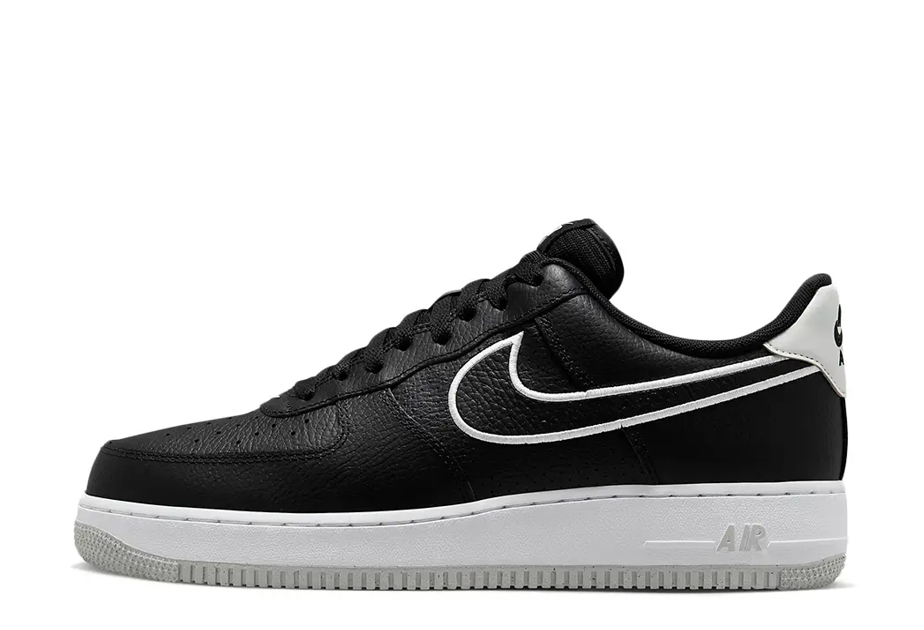 Nike Air Force 1 Low 'Embroidered Swoosh Black' (2023) BLACK sneaker – authenticated on KLEKT