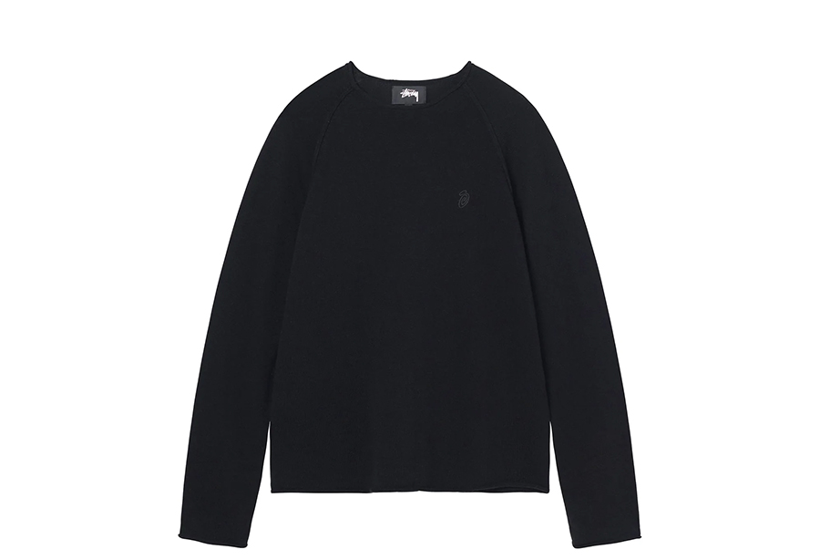 Stussy Exposed Seam Sweater Black (FW22) BLACK sneaker – authenticated on KLEKT
