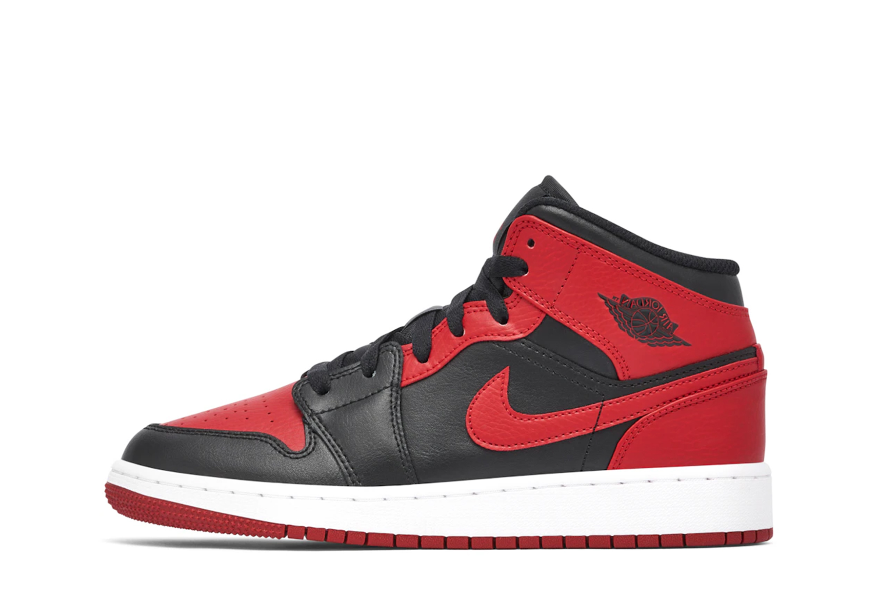 Air Jordan 1 Mid GS 'Banned' (2020) sneaker – authenticated on KLEKT