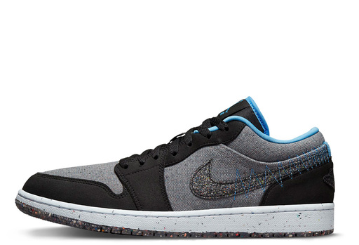Air Jordan 1 Low Crater Black Grey Blue (2022)