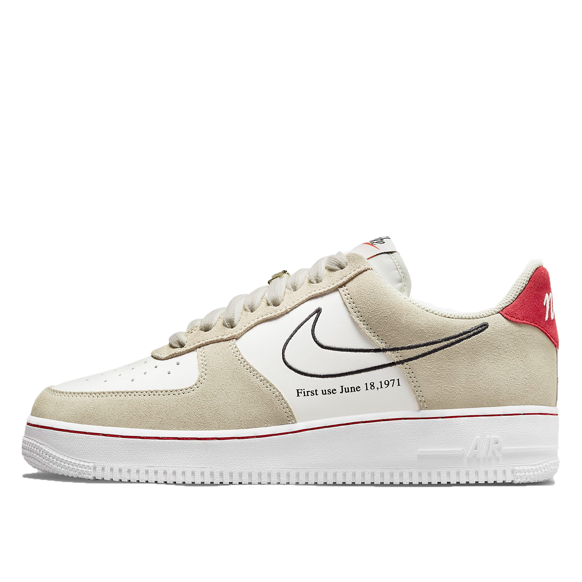 Nike Air Force 1 '07 LV8 'Light Stone' - 'First Use' (2021) LIGHT STONE/BLACK/SAIL/UNIVERSITY RED sneaker – authenticated on KLEKT