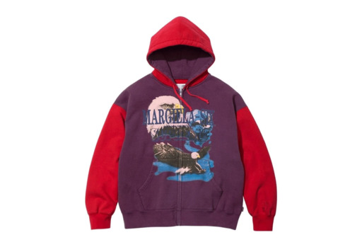 Supreme x MM6 Maison Margiela Eagle Zip Up Hooded Sweatshirt 'Purple' (SS26) – authenticated on KLEKT