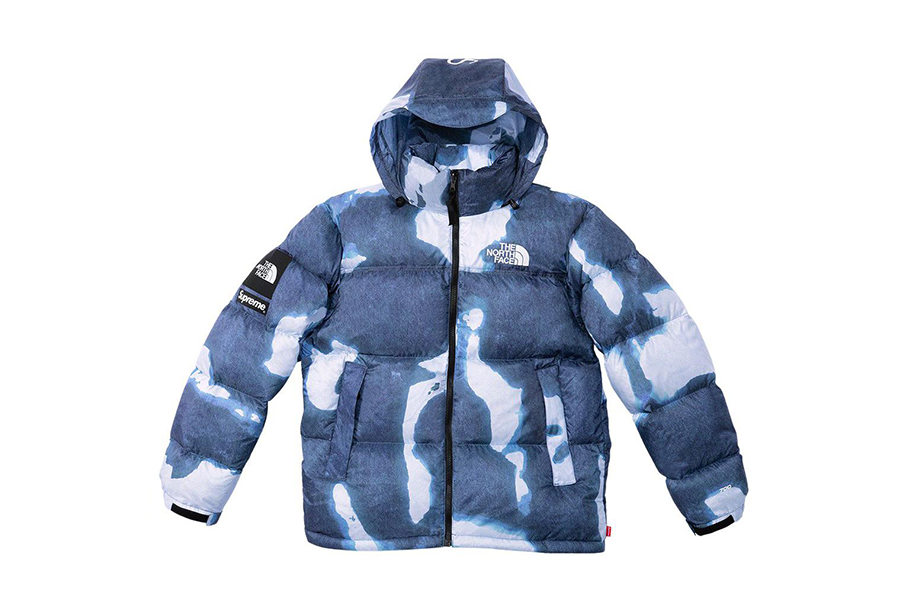 Supreme x The North Face® Bleached Denim Print Nuptse Jacket Indigo (FW21) INDIGO sneaker – authenticated on KLEKT