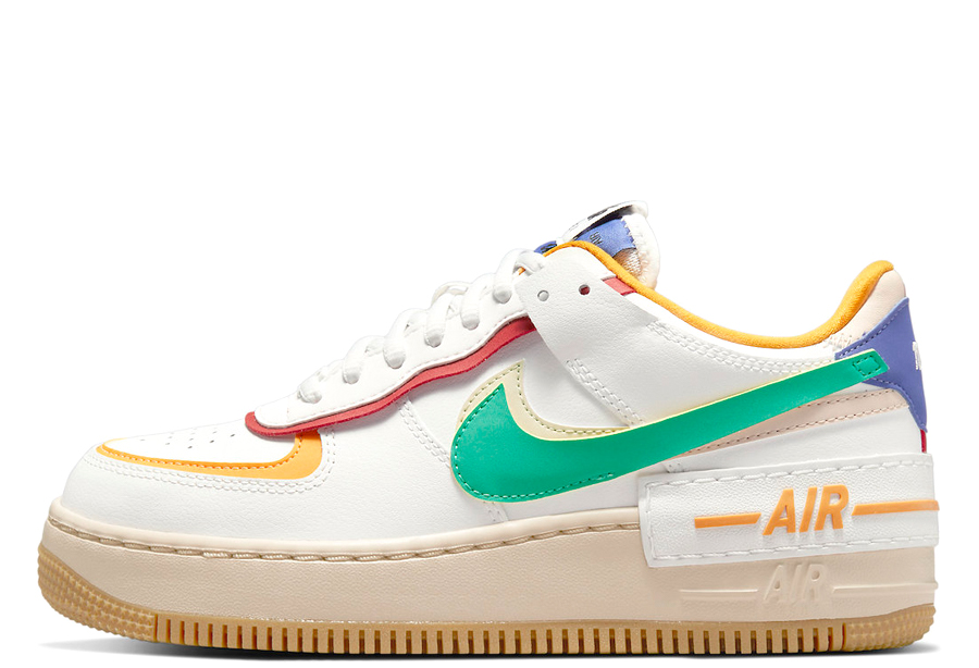Nike 1 WMNS Shadow White Multi 2022 Summit White/Neptune/Green/Yellow Ochre sneaker – authenticated on KLEKT