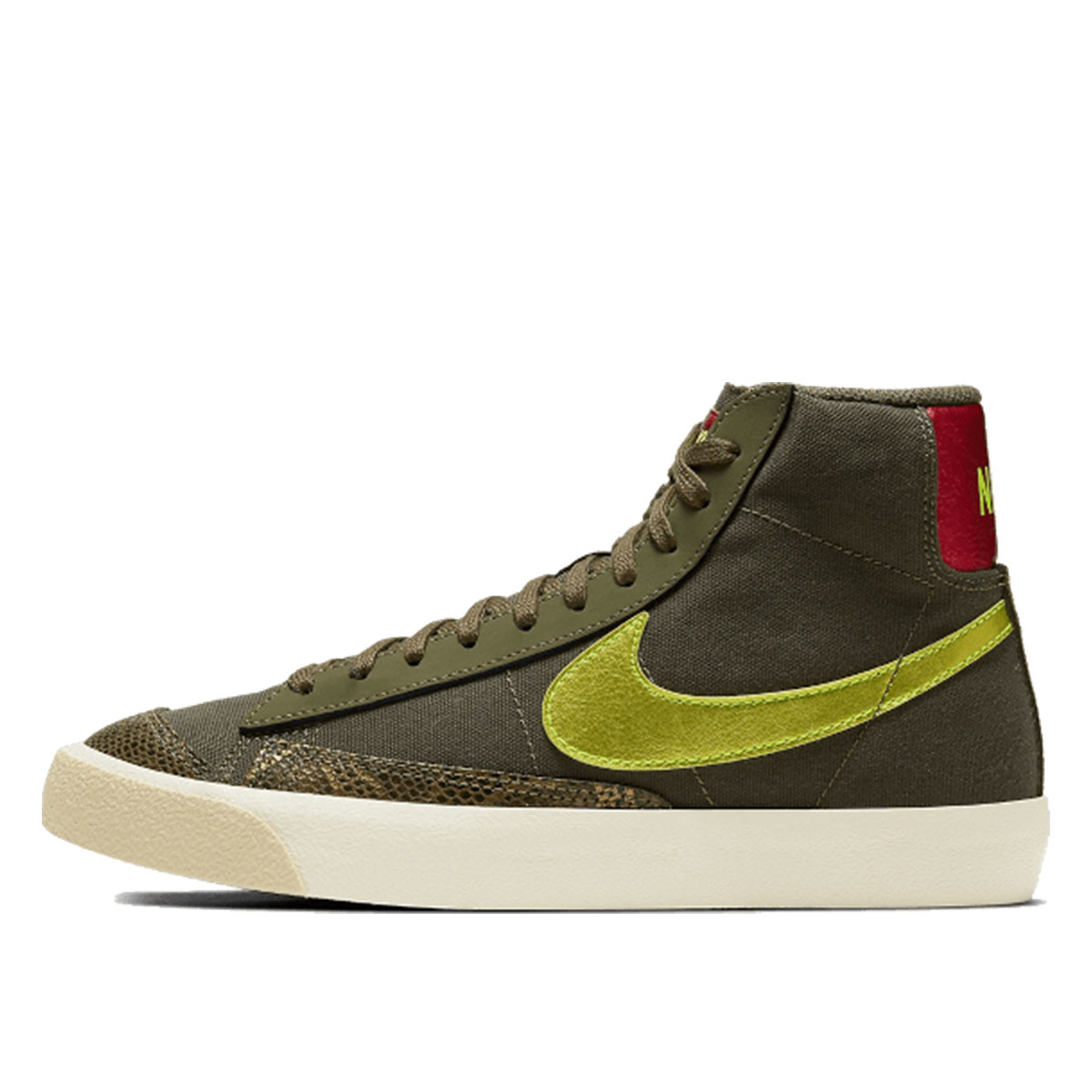 Nike Blazer Mid 77 Olive Snakeskin (2020) MEDIUM OLIVE/LEMON VENOM/FOSSIl sneaker – authenticated on KLEKT
