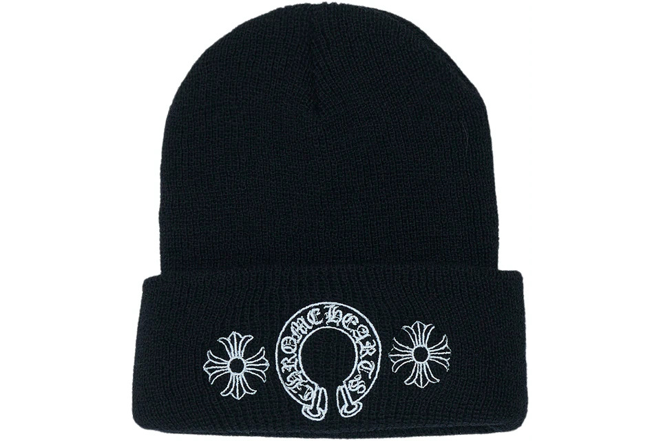 Chrome Hearts Horse Shoe Beanie BLACK sneaker – authenticated on KLEKT