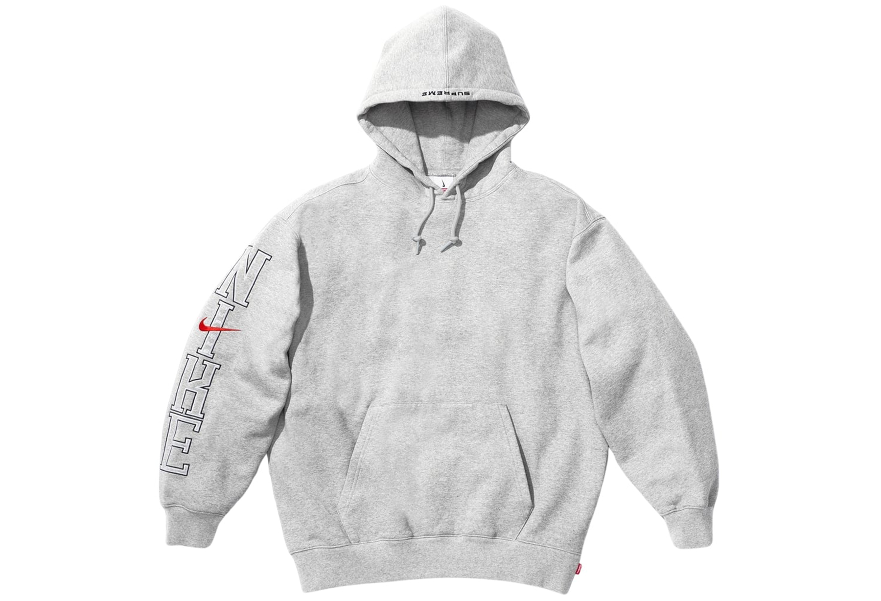 Supreme x Nike Hooded Sweatshirt Heather Grey (SS24) HEATHER GREY sneaker – authenticated on KLEKT