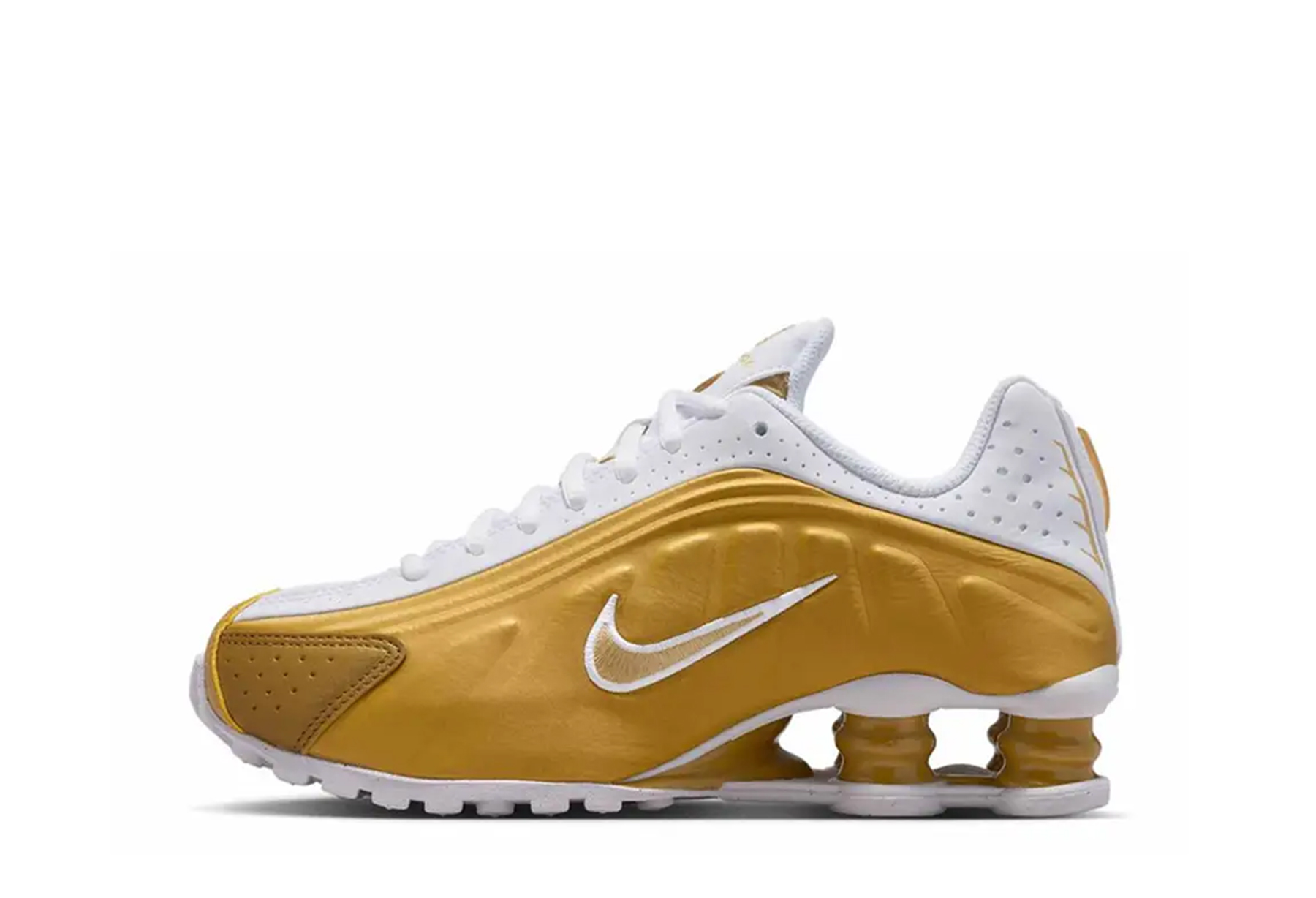Nike Shox R4 GS 'Metallic Gold White' (2025) GOLD sneaker – authenticated on KLEKT