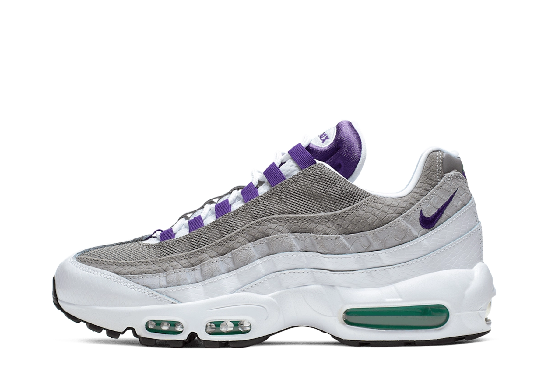 Nike Air Max 95 OG 'Grape' (2026) White/Emerald Green/Court Purple/Grey sneaker – authenticated on KLEKT