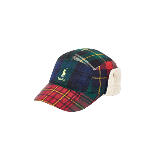 Palace x Polo Ralph Lauren Hunting Cap Polar Fleece Plaid Multi (FW18)