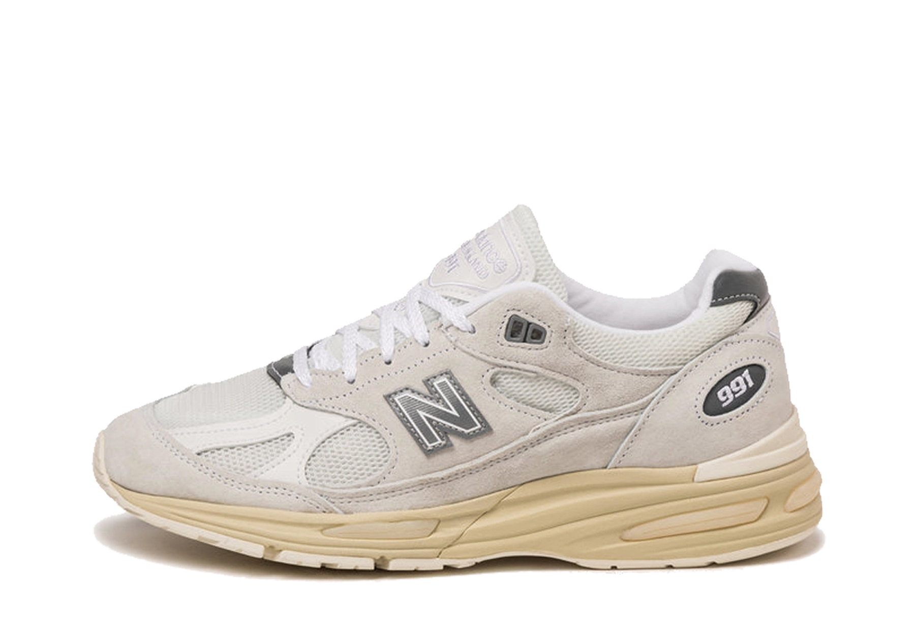 New Balance 991v2 Made In UK 'Off White' (2025) Wind Chime / White / Frozen Dew / Vanilla Ice sneaker – authenticated on KLEKT