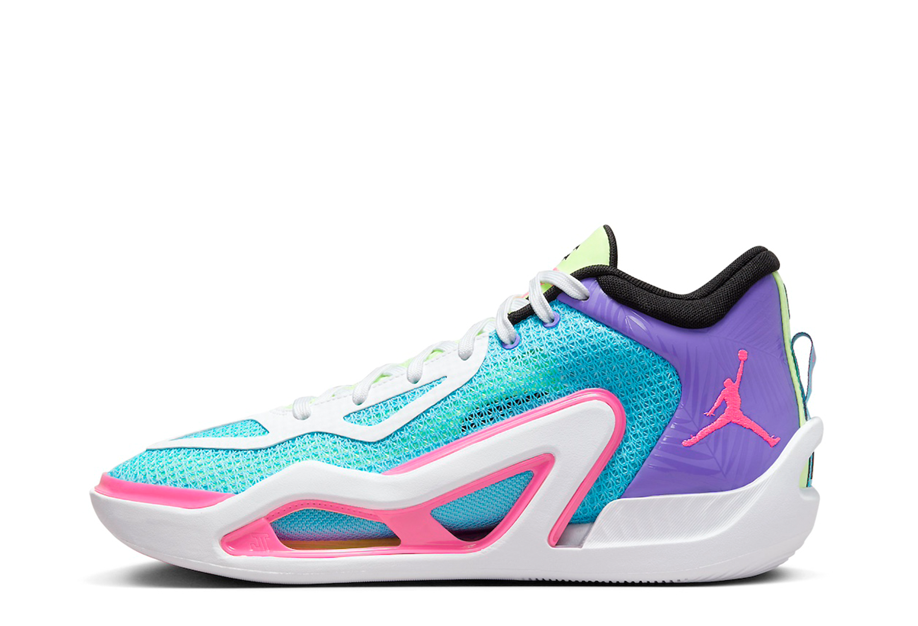 Air Jordan Tatum 1 'Wave Runner' (2023) Lagoon Pulse/Pink Blast-Psychic Purple-White-Lime Glow-Black sneaker – authenticated on KLEKT