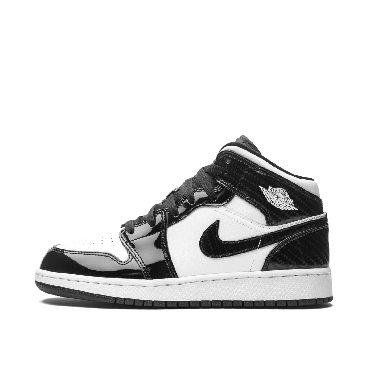 Air Jordan 1 Mid Carbon Fiber (GS) (2021) BLACK/WHITE BLACK sneaker – authenticated on KLEKT