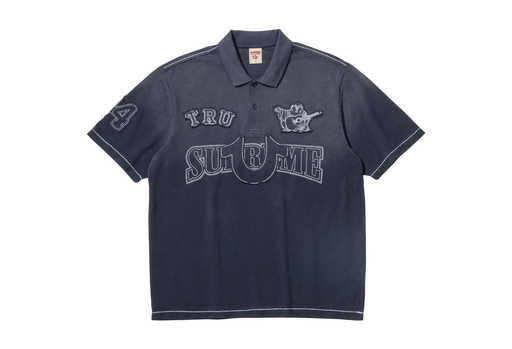 Supreme x True Religion Appliqué Polo 'Navy' (FW25)