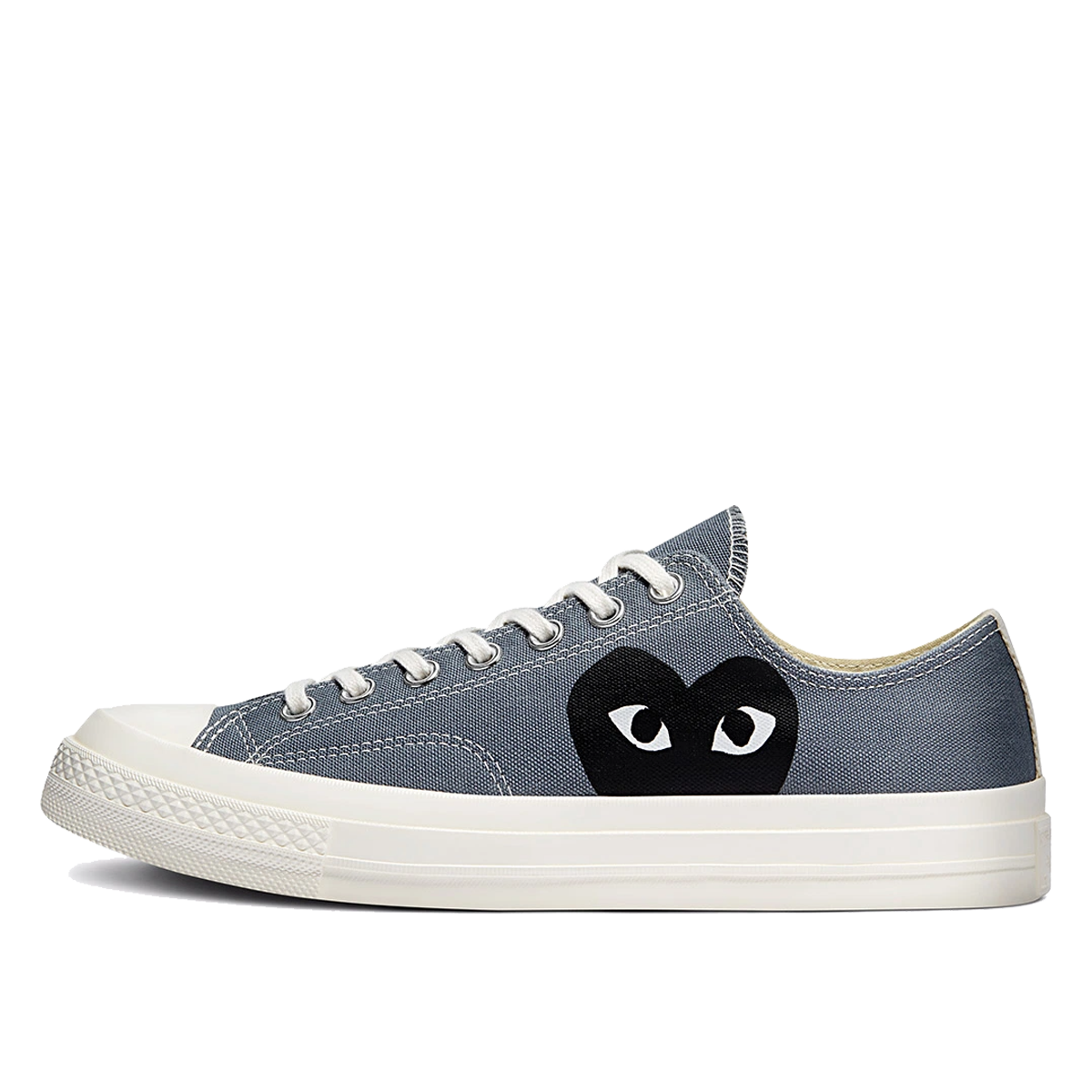 Converse x COMME des GARÇONS PLAY Chuck 70 Low Steel Grey EGRET/STEEL GREY/BLACK sneaker – authenticated on KLEKT