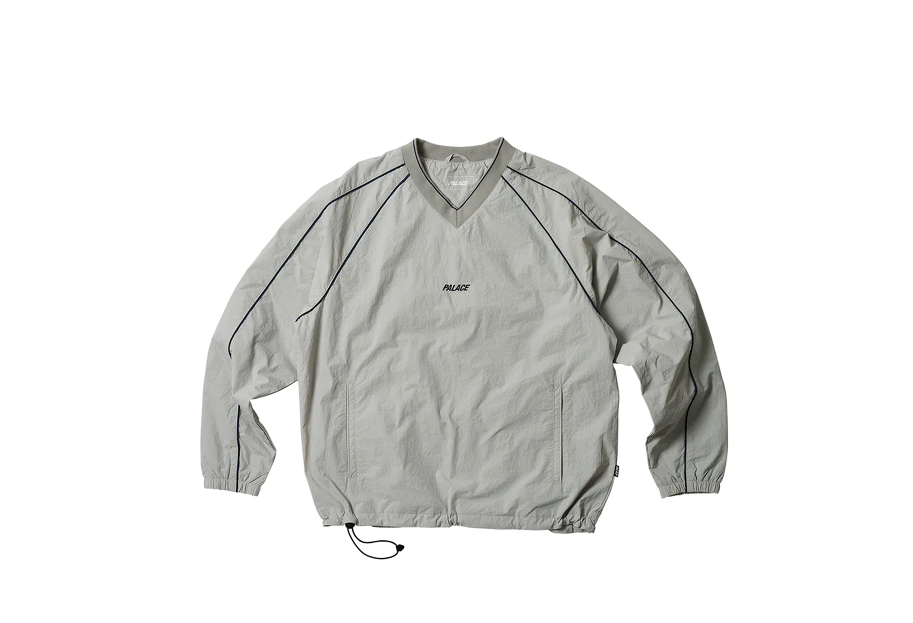 Palace Piped Shell Pullover Grey (2023) photo 1