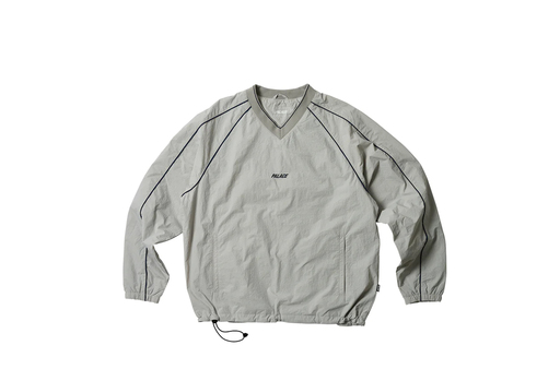 Palace Piped Shell Pullover Grey (2023)