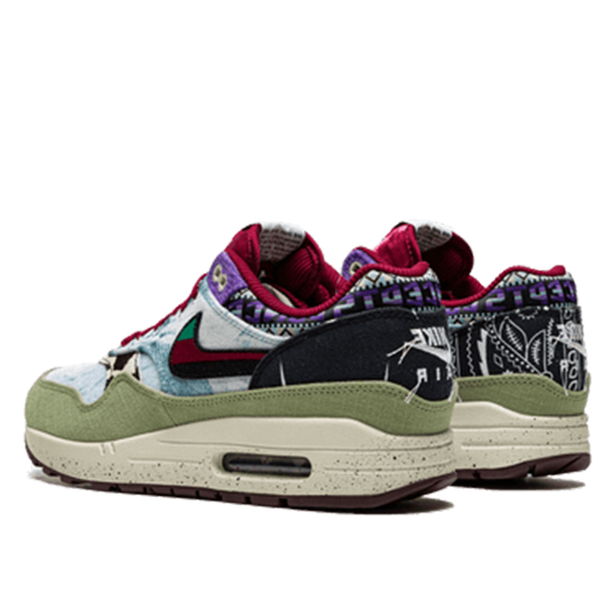 Nike x Concepts Air Max 1 SP 'Mellow' (2022) olive/multi sneaker – authenticated on KLEKT