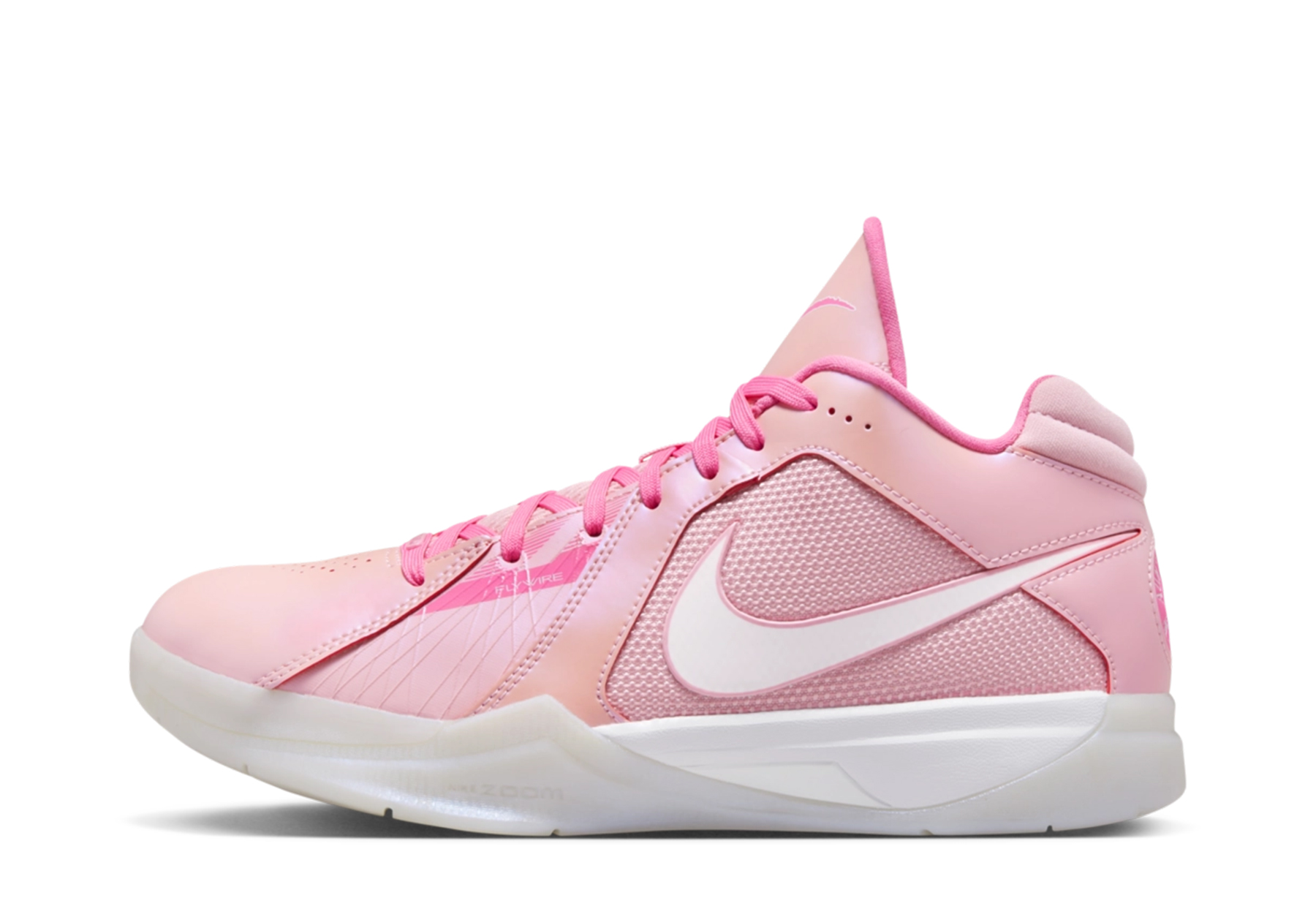 Nike Zoom KD 3 'Aunt Pearl' (2023) Medium Soft Pink/White/Lotus Pink sneaker – authenticated on KLEKT