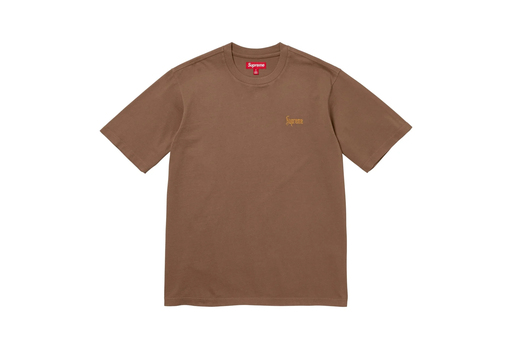 Supreme Old English Tee 'Brown' (FW24) – authenticated on KLEKT