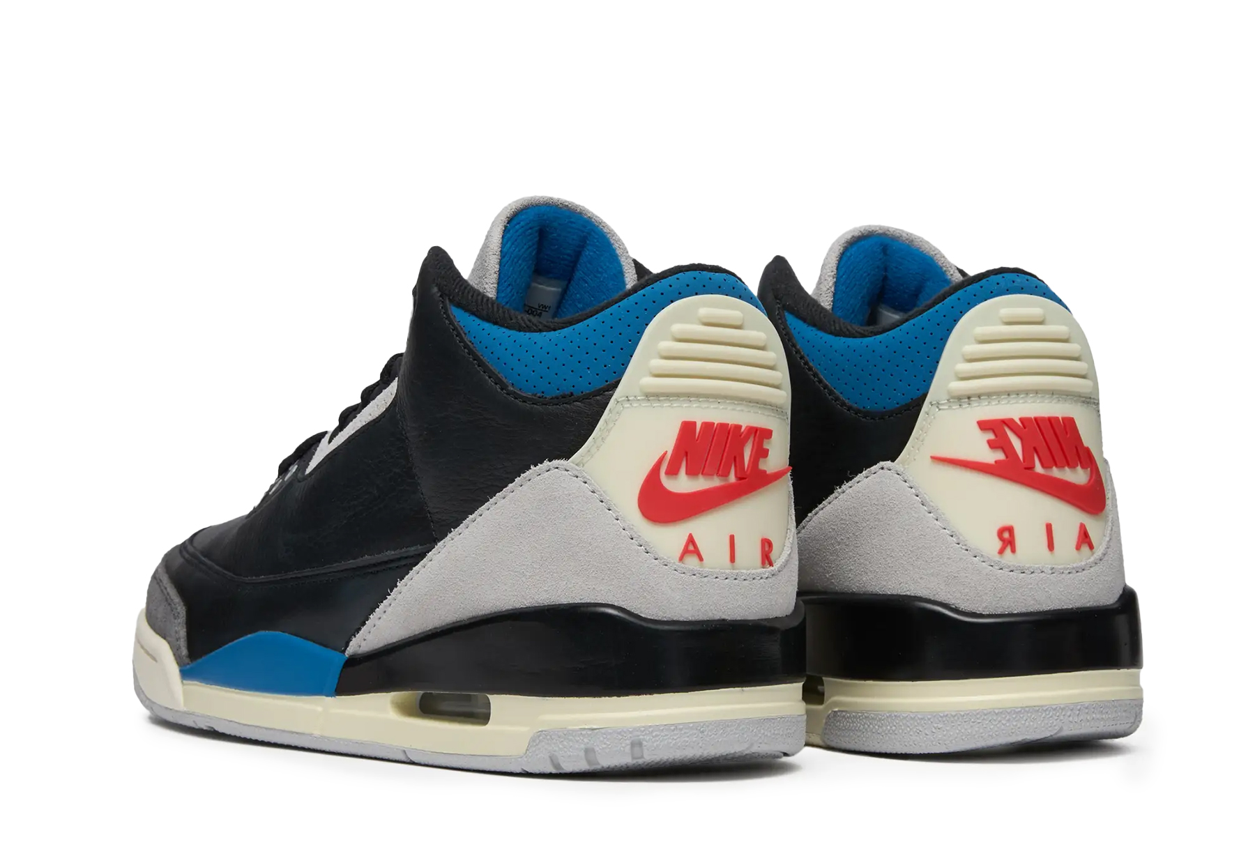 Air Jordan 3 'Rare Air' (2025) Black/Chile Red/Neutral Grey/Military Blue/Coconut Milk sneaker – authenticated on KLEKT