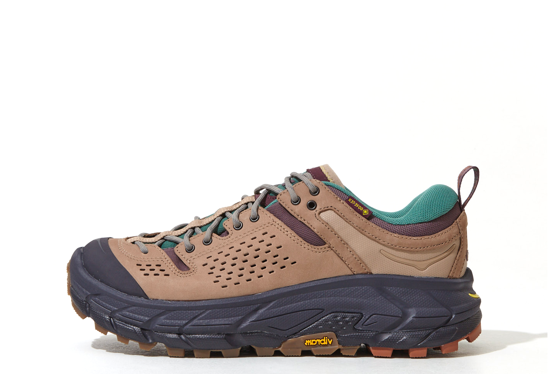 Hoka One One Tor Ultra Low Bodega (2023) TAN/PURPLE/AQUA sneaker – authenticated on KLEKT