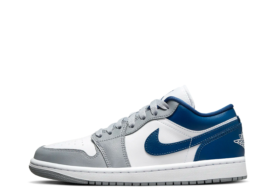 Air Jordan 1 Low WMNS White Grey Blue (2022) WHITE/GREY/BLUE sneaker – authenticated on KLEKT