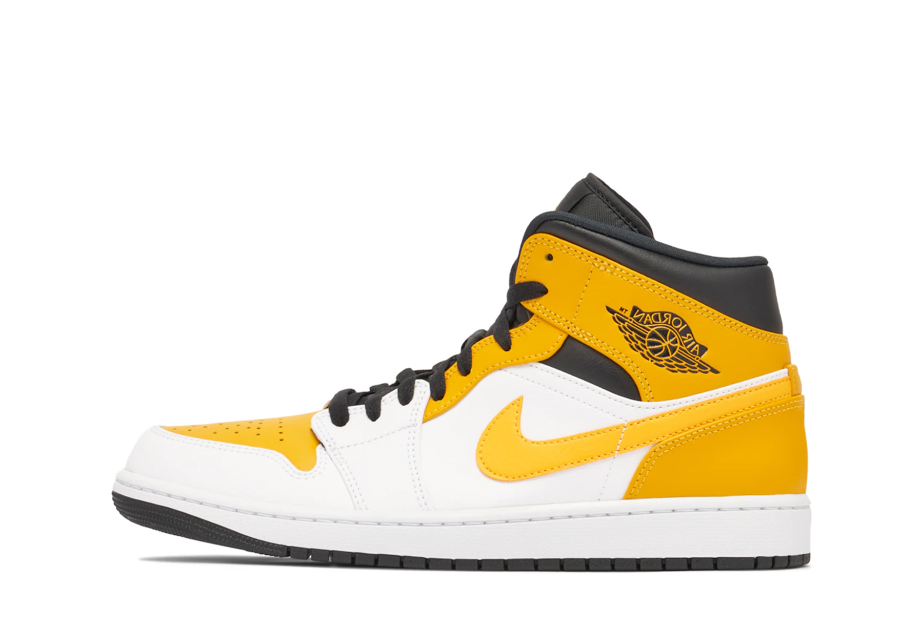 Air Jordan 1 Mid 'University Gold' (2021) UNIVERSITY GOLD/WHITE/BLACK sneaker – authenticated on KLEKT
