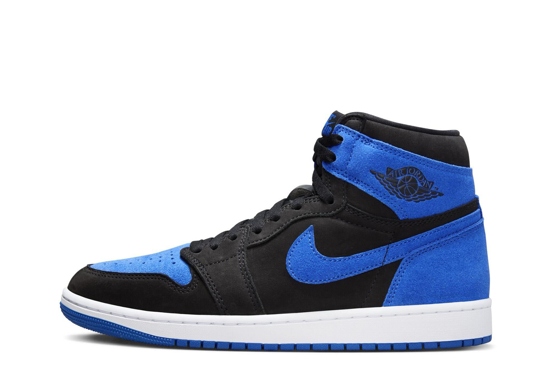 Air Jordan 1 High 'Reimagined Royal' (2023) Black/Royal Blue/White sneaker – authenticated on KLEKT