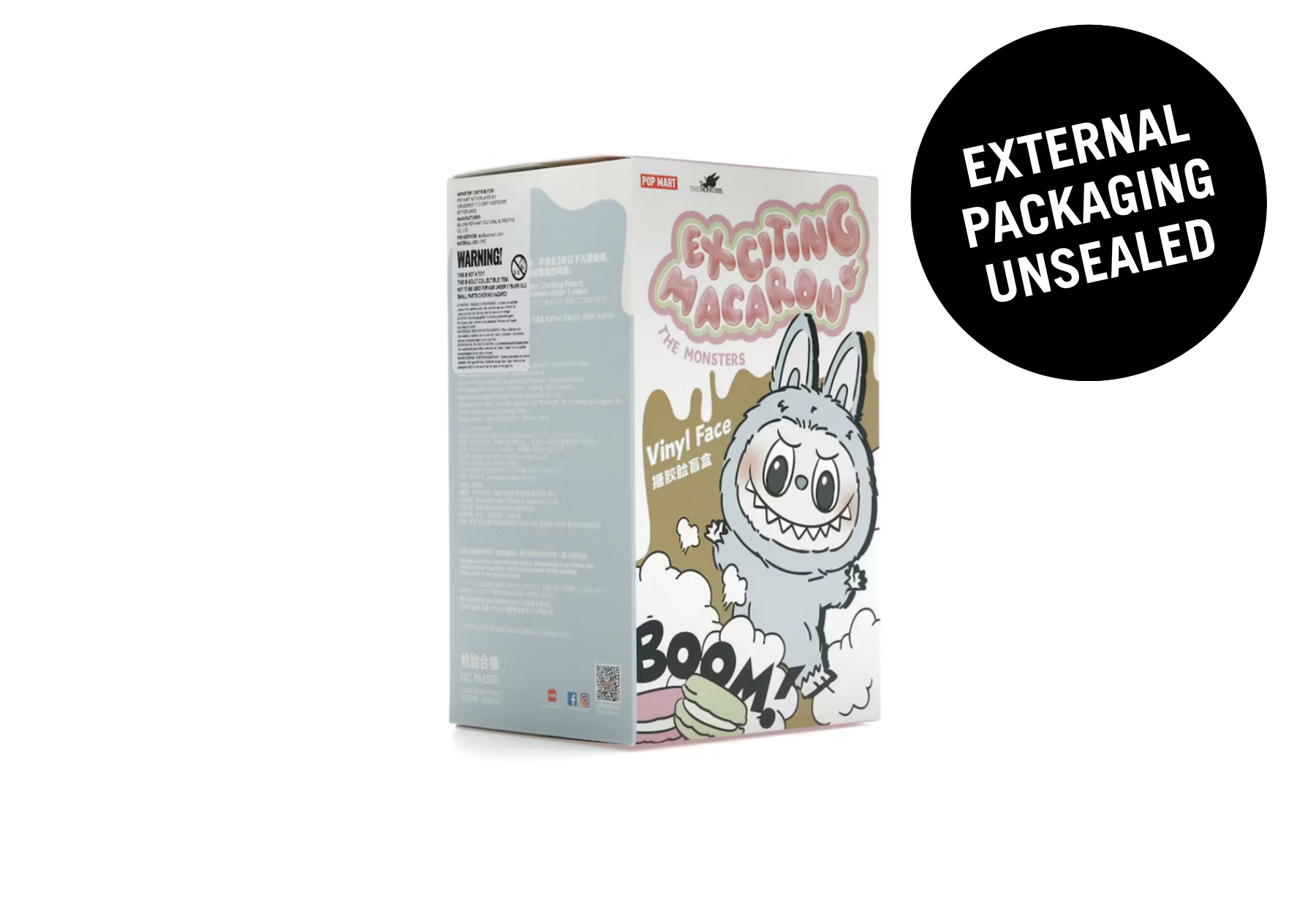 Pop Mart Labubu The Monsters 'Exciting Macaron' Vinyl Plush Pendant Single (1 Blind Box) (2023) - External Packaging Unsealed sneaker – authenticated on KLEKT